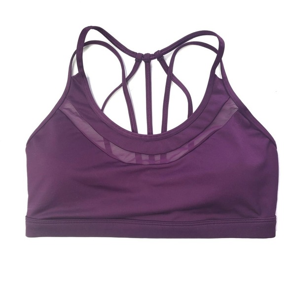 Victoria's‎ Secret Low Impact Sports Bra M Purple Strappy Back Bralette VSX - Picture 1 of 5